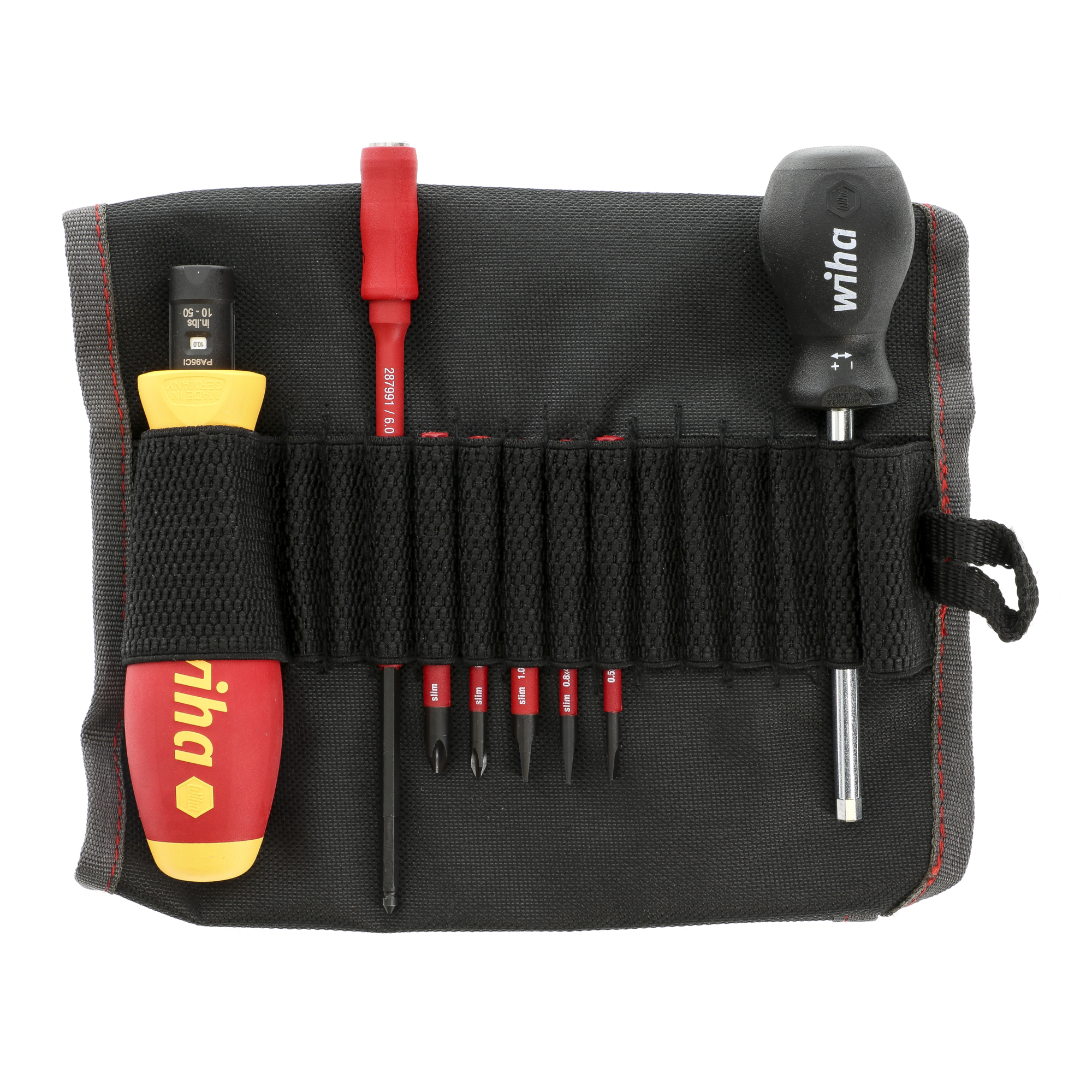 Wiha Tools 8 Piece Insulated TorqueVario-S (10-50 In/lbs) and SlimLine Blade Set, Model #28791